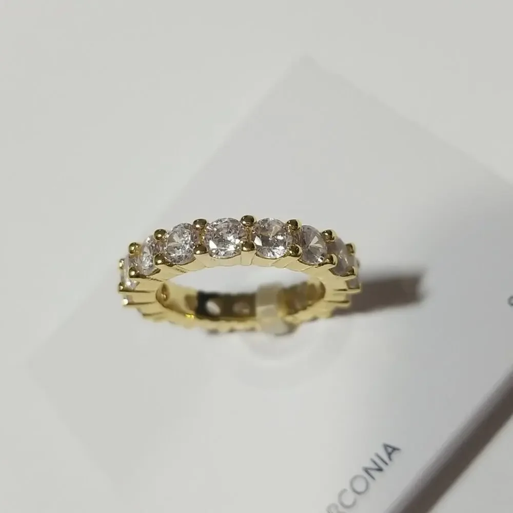 New! The M Jewelers The Round Eternity Band Ring Cubic Zirconia size 6